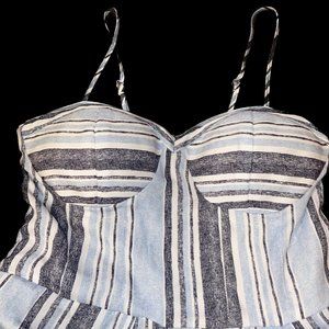 Blue Striped Jumpsuit